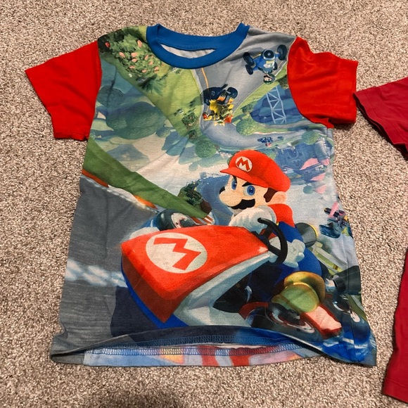 Kids Mario T-Shirt Trio - Red and Blue - Picture 5 of 10